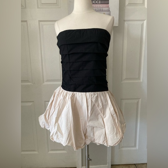 SOFIE THE LABEL POPLIN STRAPLESS BUBBLE DRESS Size S - Picture 9 of 9